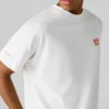 T-shirt de corte largo com estampado nas costas T-shirt de corte largo com estampado nas costas