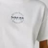 T-shirt de corte largo com estampado nas costas