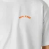 T-shirt de corte largo com estampado nas costas T-shirt de corte largo com estampado nas costas