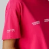 T-shirt de corte largo com estampado nas costas