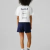 T-shirt de corte largo com estampado nas costas