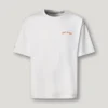 T-shirt de corte largo com estampado nas costas T-shirt de corte largo com estampado nas costas