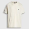 T-shirt de corte largo com estampado nas costas T-shirt de corte largo com estampado nas costas