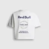 T-shirt de corte largo com estampado nas costas