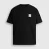 T-shirt de corte largo com estampado nas costas T-shirt de corte largo com estampado nas costas