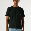 T-shirt de corte regular com bolso à frente
