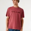 T-shirt de corte regular com logótipo bordado T-shirt de corte regular com logótipo bordado