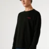 T-shirt de manga comprida com corte descontraído