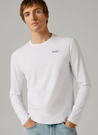T-shirt de manga comprida com corte justo