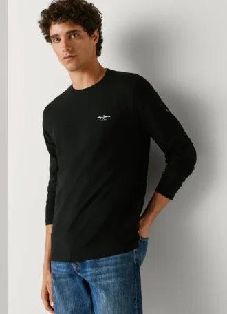 T-shirt de manga comprida com corte justo