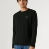 T-shirt de manga comprida com corte justo T-shirt de manga comprida com corte justo