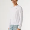 T-shirt de manga comprida com corte justo T-shirt de manga comprida com corte justo