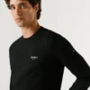 T-shirt de manga comprida com corte justo T-shirt de manga comprida com corte justo