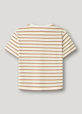 T-shirt às riscas de corte descontraído
