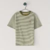 T-shirt às riscas de corte regular T-shirt às riscas de corte regular