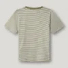 T-shirt às riscas de corte regular T-shirt às riscas de corte regular