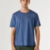 T-shirt às riscas de corte regular T-shirt às riscas de corte regular