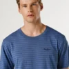 T-shirt às riscas de corte regular T-shirt às riscas de corte regular