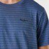 T-shirt às riscas de corte regular T-shirt às riscas de corte regular