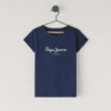 T-shirt Slim Fit com logótipo brilhante