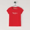T-shirt Slim Fit com logótipo brilhante