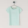 T-shirt Slim Fit com logótipo brilhante
