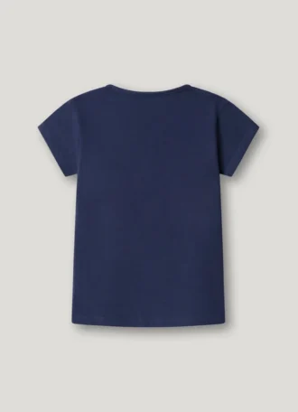 T-shirt Slim Fit com logótipo brilhante