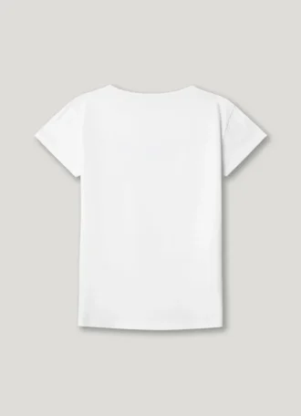 T-shirt Slim Fit com logótipo brilhante