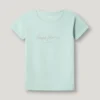 T-shirt Slim Fit com logótipo brilhante