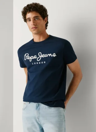 T-shirt Slim Fit com logótipo estampado