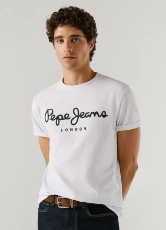 T-shirt Slim Fit com logótipo estampado