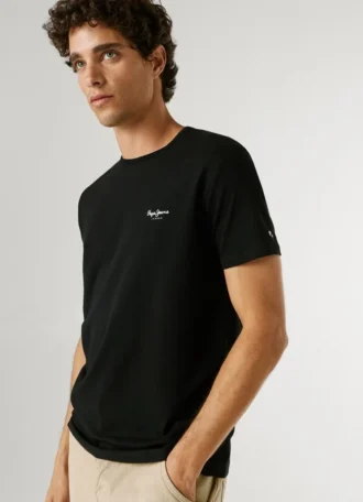 T-shirt Slim Fit com logótipo estampado