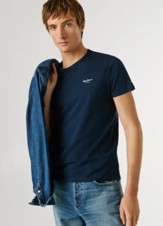 T-shirt Slim Fit com logótipo estampado