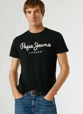 T-shirt Slim Fit com logótipo estampado