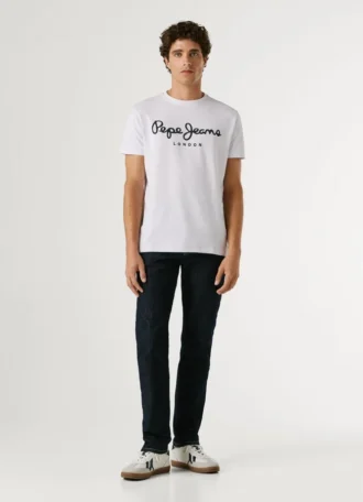 T-shirt Slim Fit com logótipo estampado