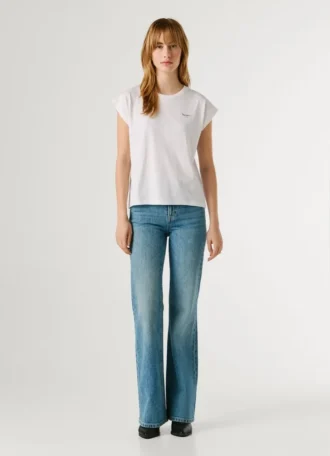 T-shirt Slim Fit com logótipo estampado