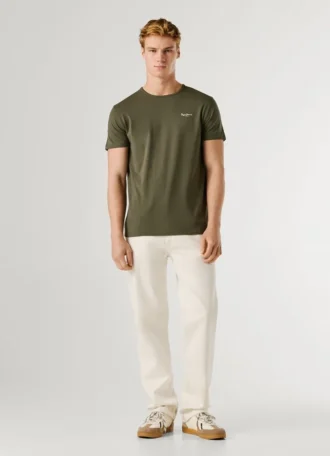 T-shirt Slim Fit com logótipo estampado