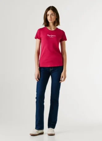 T-shirt Slim Fit com logótipo estampado