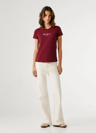 T-shirt Slim Fit com logótipo estampado