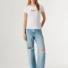 T-shirt Slim Fit com logótipo estampado T-shirt Slim Fit com logótipo estampado