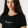 T-shirt Slim Fit com logótipo estampado T-shirt Slim Fit com logótipo estampado