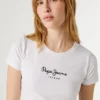 T-shirt Slim Fit com logótipo estampado T-shirt Slim Fit com logótipo estampado