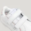 Ténis de couro com fecho de velcro Ténis de couro com fecho de velcro