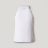 Top com decote halter em croché Top com decote halter em croché
