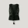 Top com detalhes bordados Top com detalhes bordados
