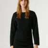 Vestido curto em malha polar