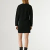 Vestido curto em malha polar