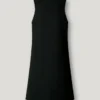 Vestido curto em sarja