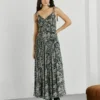 Vestido maxi com alças Vestido maxi com alças