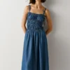 Vestido maxi com alças Vestido maxi com alças